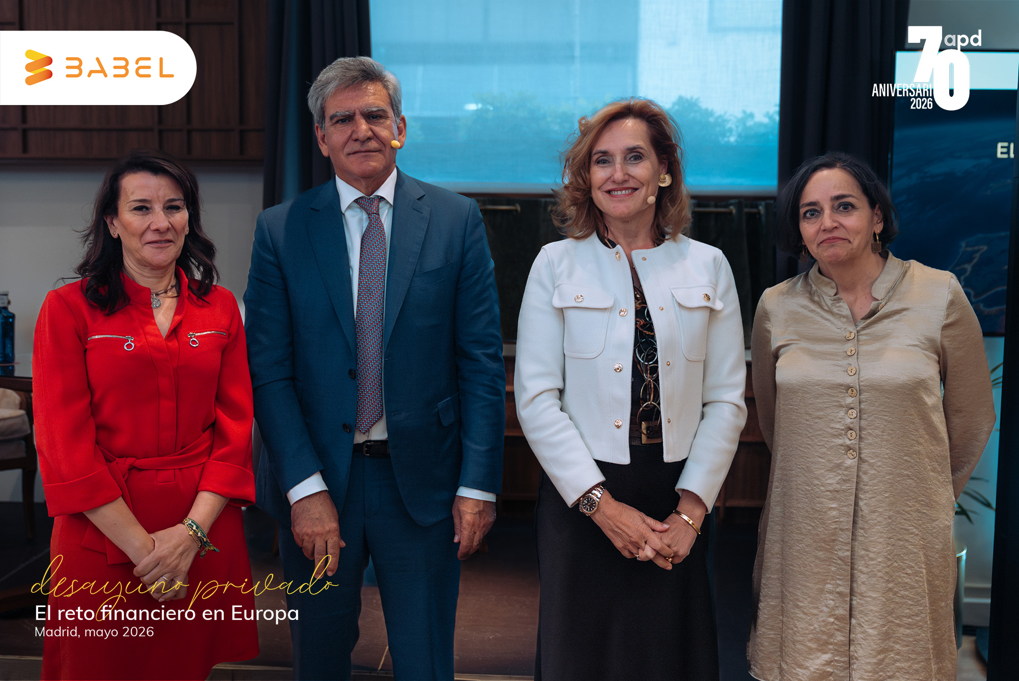 Europa en el nuevo orden financiero global: transformar para competir - APD DESAYUNO EL RETO FINANCIERO EN EUROPA